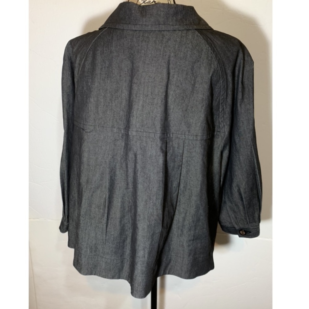 Sandro 2x Button Down Collar Denim Jacket - image 4